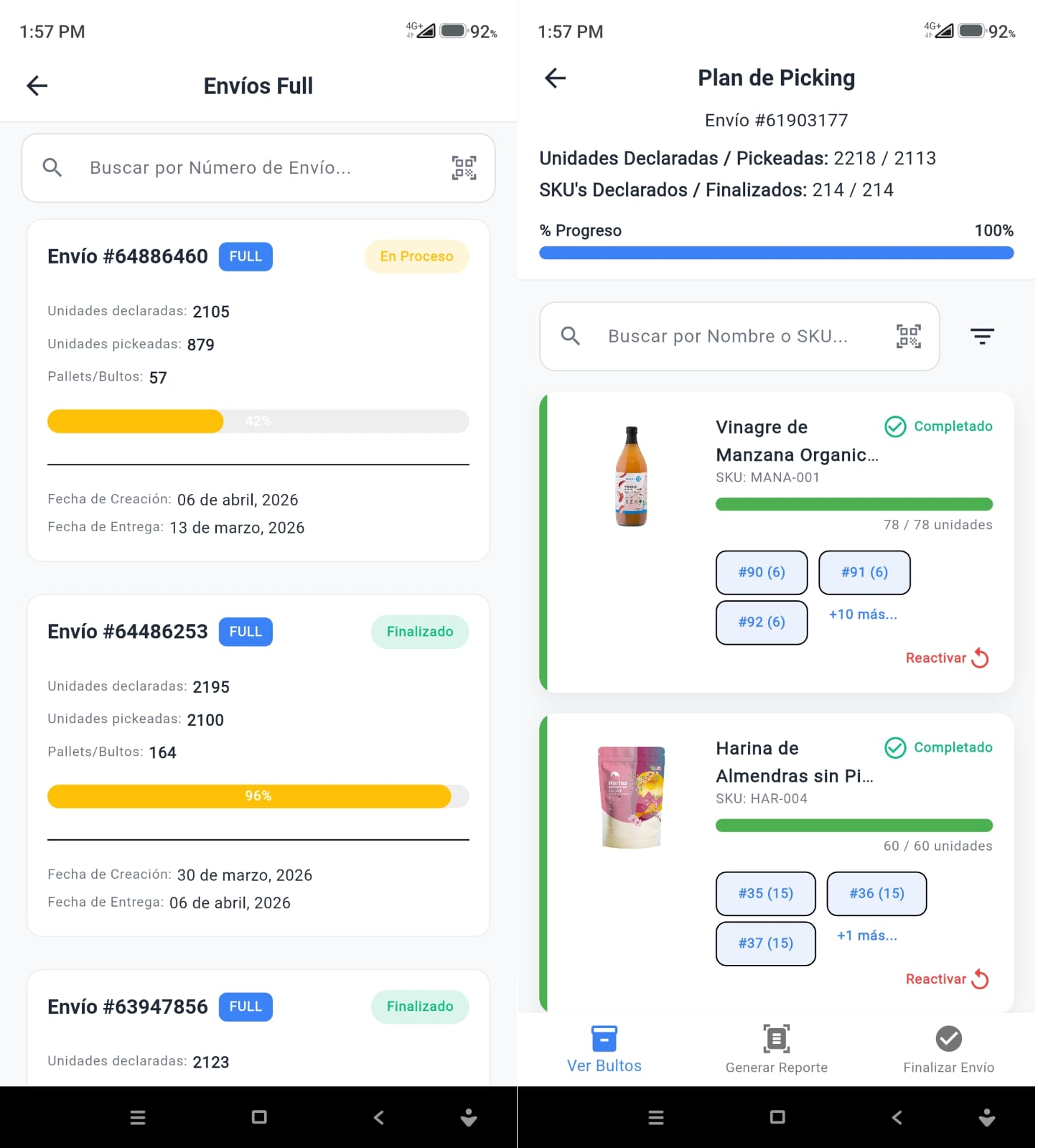 Módulo de Envíos Full