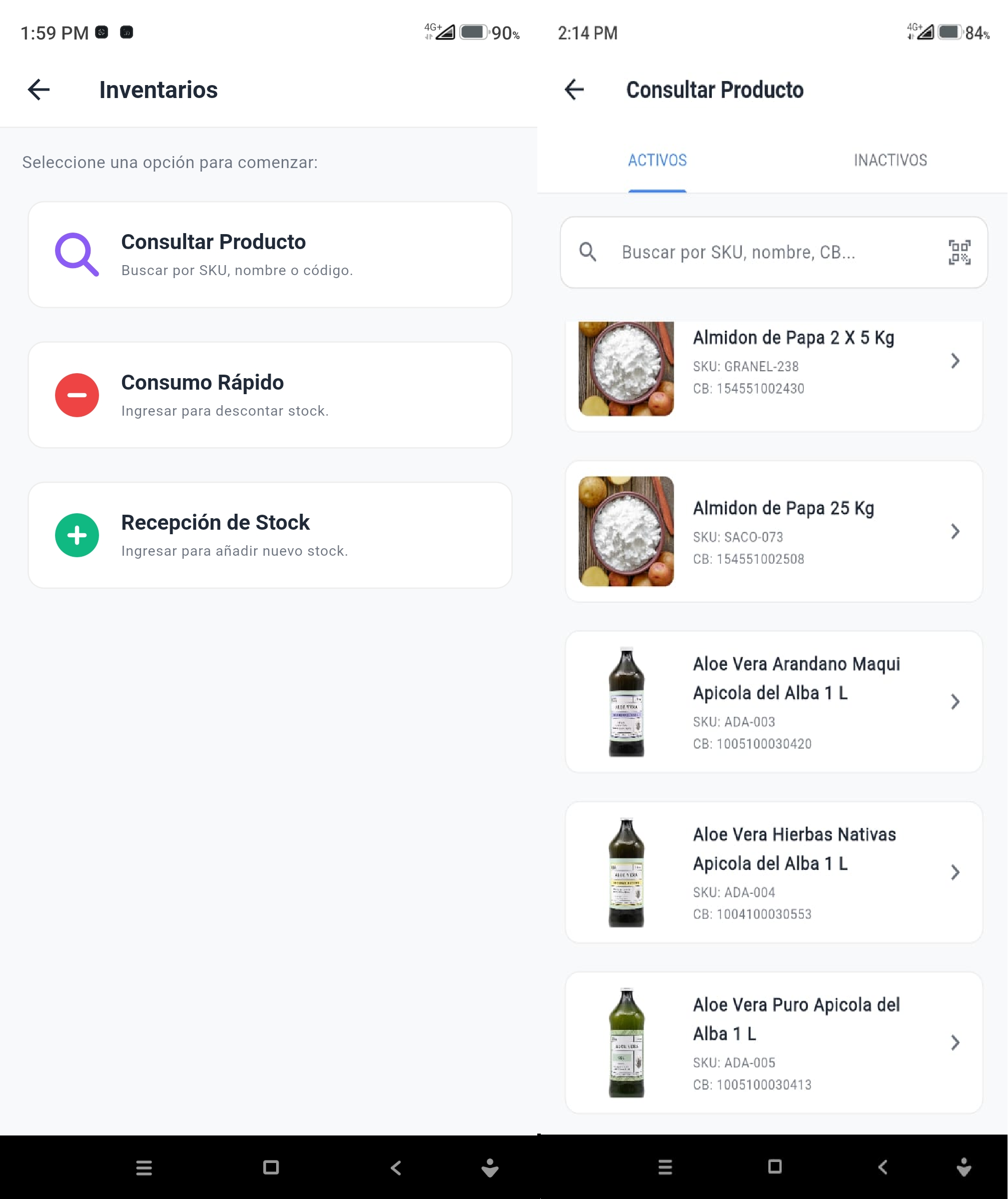 Módulo de Inventarios